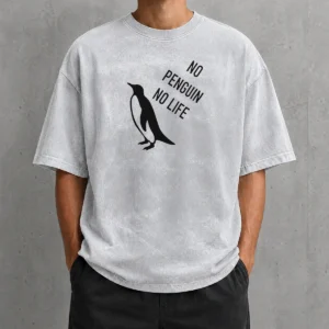 Official No Penguin No Life Washed T-Shirt