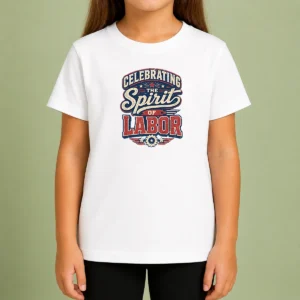 Top Funny Labour Day Vintage Celebrating The Spirit Of Labor Kids T-Shirt