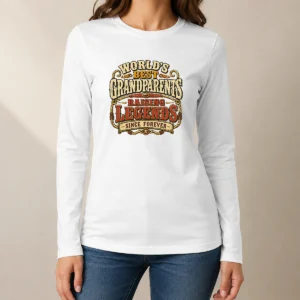 Hot Awesome Grandparents Day Legendary Roots Western Vintage long sleeve shirt in classic fit with Western style graphic