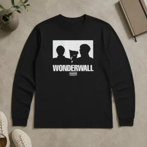 Original Pretty Wonderwall Oasis Silhouette Long Sleeve Shirt