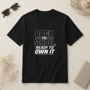 Nice Good Back To School Minimalist Ready To Own It V-Neck Shirt