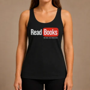 Hot No Ads Just Reading Tank Top