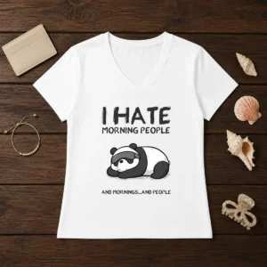 Official I Hate Morning People V-Neck Shirt