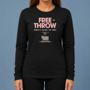 Pretty Free Throw Moments Before The Wind A Product Of Wax Promotional Barcode Label Long Sleeve Shirt