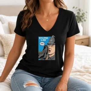 Top Police Stupid Law V-Neck Shirt