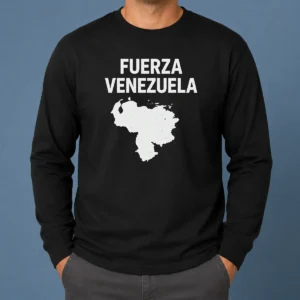 Hot Fuerza Venezuela Map Long Sleeve Shirt
