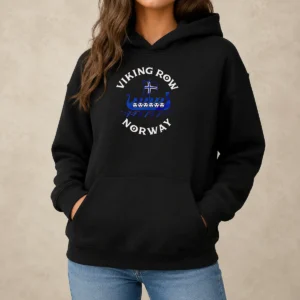 Nice Viking Row Norway Soccer Viking Ship Rowing Hoodie