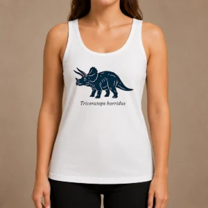 Awesome Triceratops Horridus Dinosaur Prehistoric Animal Paleontology Biology Science Tank Top