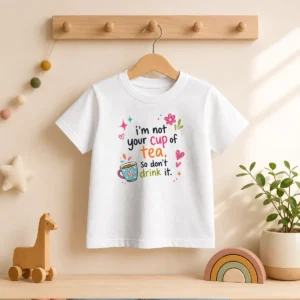 Pretty Im Not Your Cup Of Tea So Dont Drink It Kids T-Shirt