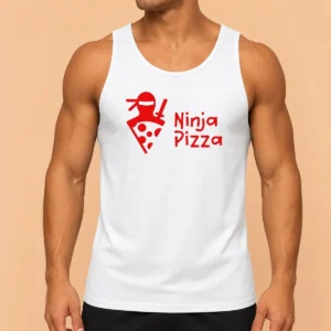 Nice Ninja Pizza Martial Arts Character Food Illustration Tank Top