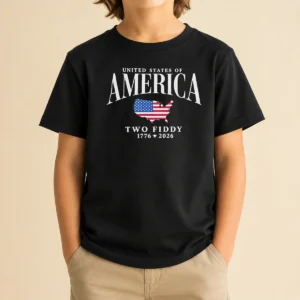 Good United States Of America Two Fiddy 1776 2026 Kids T-Shirt