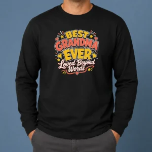 Nice Premium Grandparents Day Best Grandma Ever Cartoon Long Sleeve Shirt
