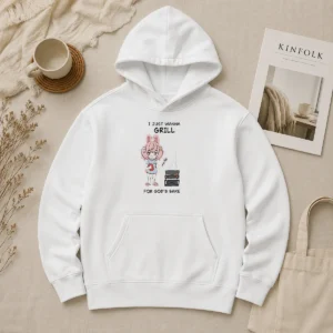 Good I Just Wanna Grill For God'S Sake Anime Bunny Girl Hoodie
