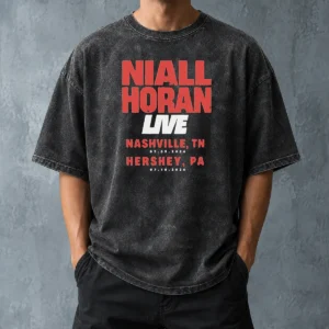 Premium Niall Horan Live Nashville Hershey Tour Washed T-Shirt
