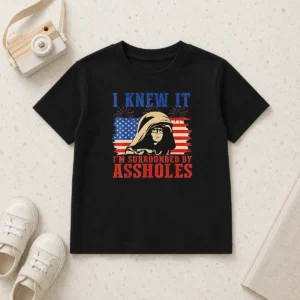 Premium Dark Helmet I Knew It Im Surrounded By Assholes Spaceballs Kids T-Shirt
