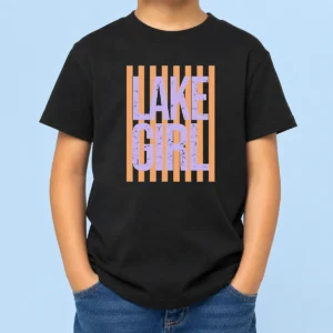 Official Retro Stripes Sunshine Lake Girl Kids T-Shirt