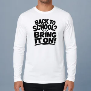 Top Funny Back To School Silhouette With Sassy Confidence long sleeve shirt featuring bold graphic design