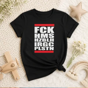 Official FCK HMS HZBLH IRGC PLSTN Acronym Kids T-Shirt