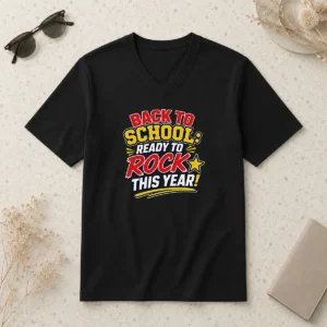 Good Awesome Back To School Typography For Youth And Teachers V-Neck Shirt