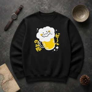 Nice Beer Drinking Squad Beer Character Kawaii Sweater