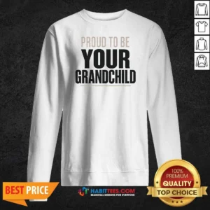 Hot Grandparents Day Proud Grandchild Minimalist Sweatshirt