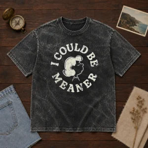 Pretty Lucy Peanuts I Could Be Meaner Washed T-Shirt