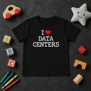 Premium I Love Data Centers IT Professional Server Room Kids T-Shirt