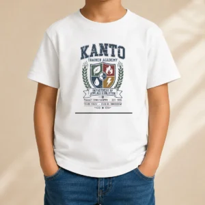Nice Pretty Kanto Trainer Academy Department Of Applied Evolution Pallet Town Campus Kids T-Shirt