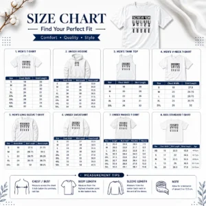 Pretty Good Screw 'Em size chart showing measurements in inches and cm for accurate fit