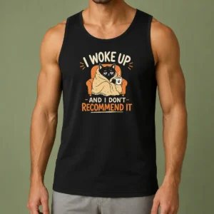 Perfect Awesome I Woke Up And I Don'T Recommend It Geek Tank Top
