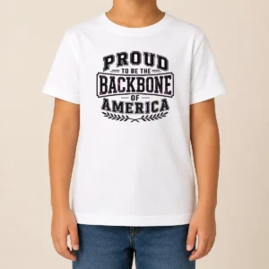 Funny Labour Day Pride American Labor Line Art Kids T-Shirt