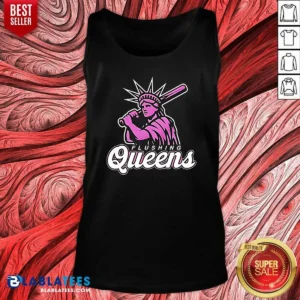 Top Nice Flushing Queens Statue Of Liberty Holding Baseball Bat Tank Top