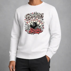 Hot Top Bowling For Strike Tattoo Sweater