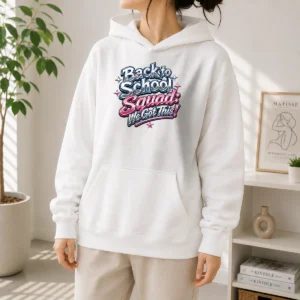 Top Back To School Squad Y2K Chrome Hoodie