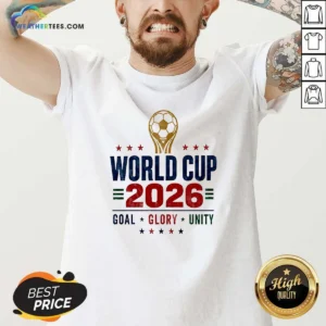 Hot World Cup 2026 Apparel Goal Glory Unity Soccer V-Neck Shirt