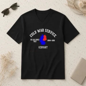 Nice Cold War Service Air Force Veteran Germany 1984 1991 V-Neck Shirt