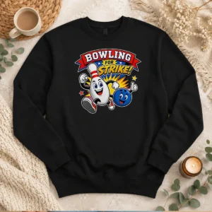 Pretty Bowling For Strike Cheerful Mascot Sweater