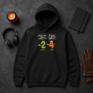 Nice Geek Math Numbers 2 Minus 4 Humor Joke Hoodie