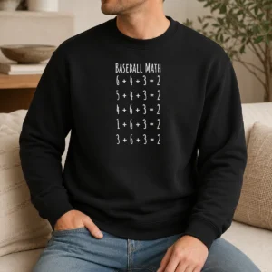 Pretty Baseball Math Sweater