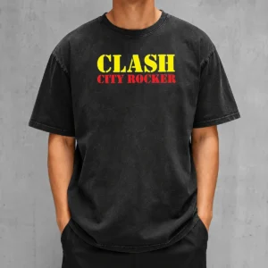 Premium Clash City Rocker Washed T-Shirt