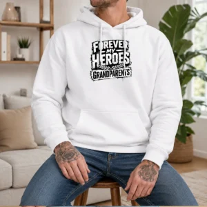 Funny Grandparents Day Heroes Streetwear For Family Gratitud Hoodie