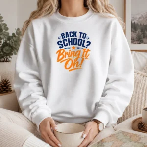 Official Back To School Motivational Vector Students And Teacher Sweater