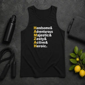 Awesome Hamzah Handsome Adventurous Majestic Zesty Active Heroic Tank Top
