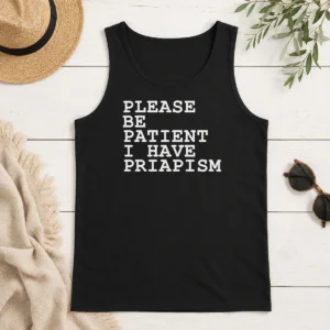Original Top Please Be Patient I Have Priapism Tank Top