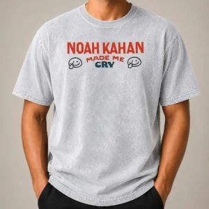 Hot Pretty Noah Kahan Made Me Cry Singer Songwriter Washed T-Shirt