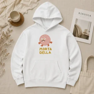 Original Mortadella Food Cartoon Character Salami Meat Hoodie