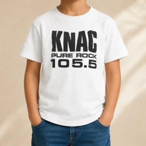 Official KNAC Pure Rock 105 5 Radio Station Kids T-Shirt