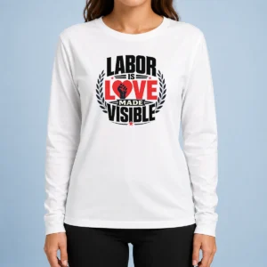 Premium Good Labor Is Love Made Visible Silhouette Long Sleeve Shirt