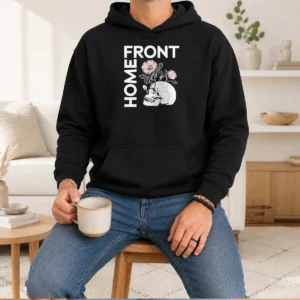 Premium Homefront Skull Flowers Hoodie