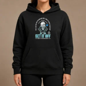 Top Set It Off Duality 10 Year Anniversary Undertale Sans Skeleton Hoodie